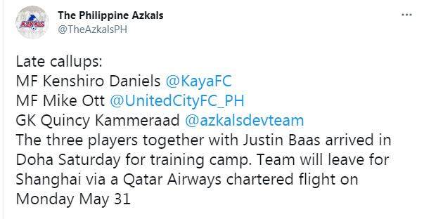 开云体育app下载-国足利好！菲律宾仅有19人来华出战 9人宣布退出